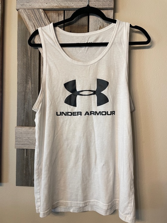 Under Armour Other - Under Armour White & Black Logo Sleeveless Tank